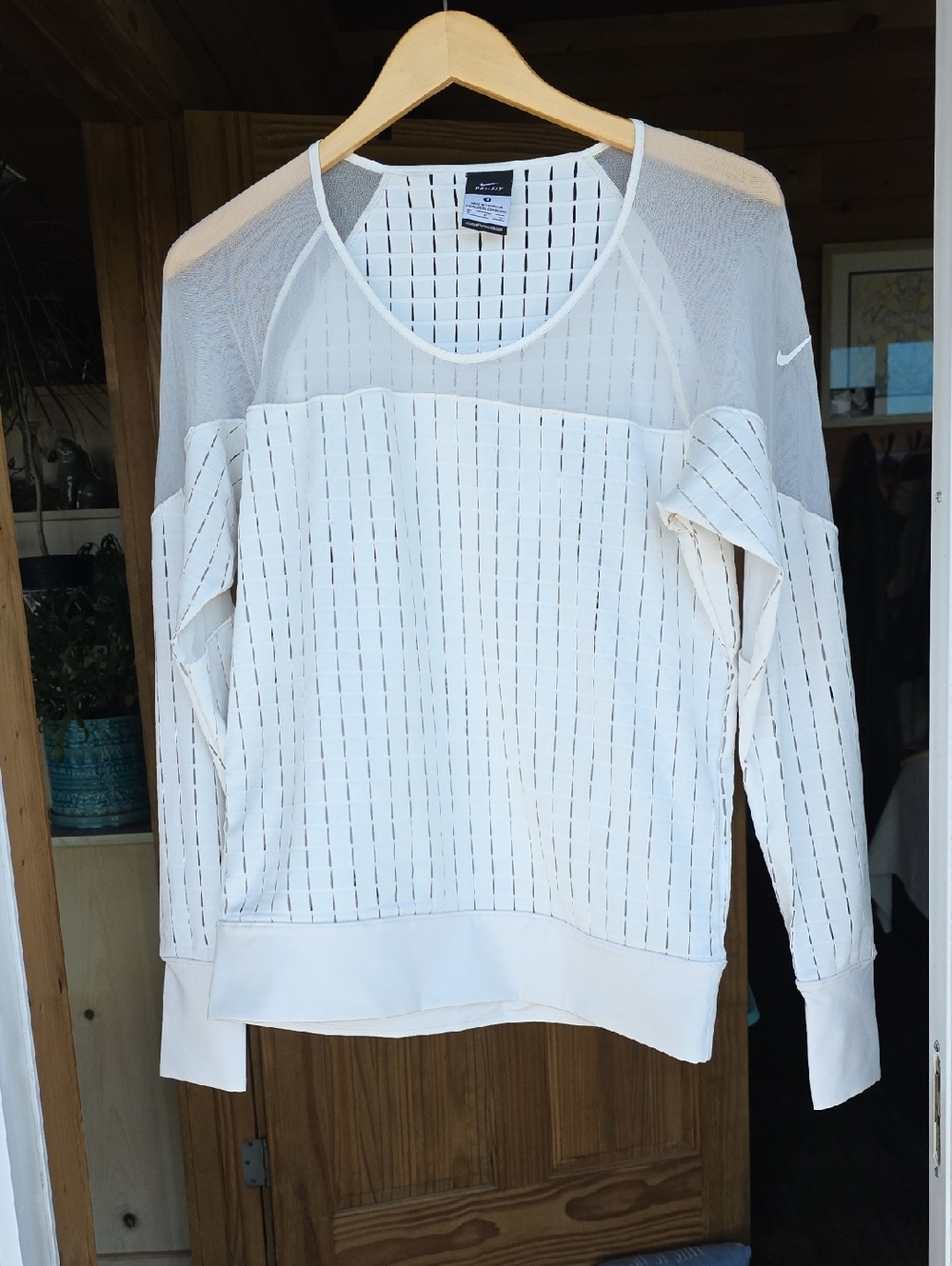 RARE Nike Mesh Weaved Long-Sleeve Training Top Small